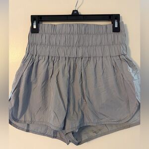 Anthropologie Light Gray Women's Elastic-Waist Shorts